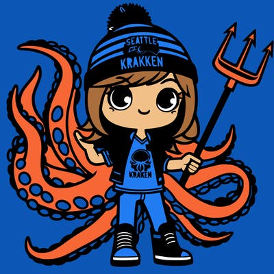 seattle kraken fan girl