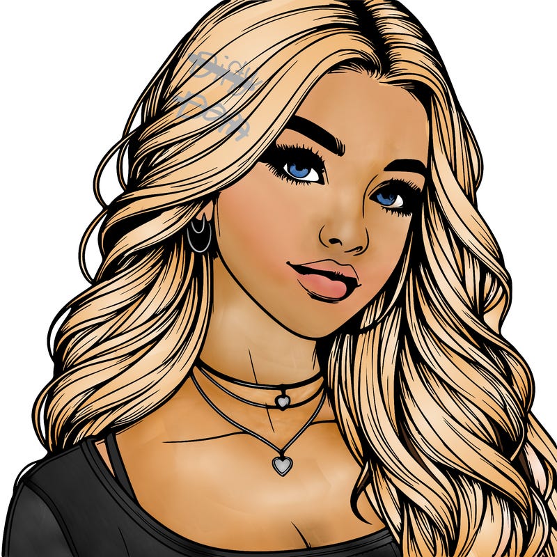 detailed realistic girl