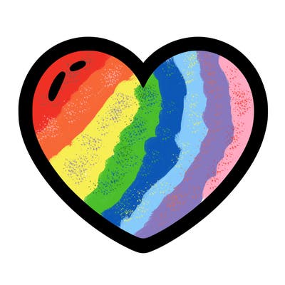 a blank heart