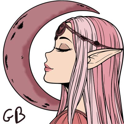 a realistic moon elf