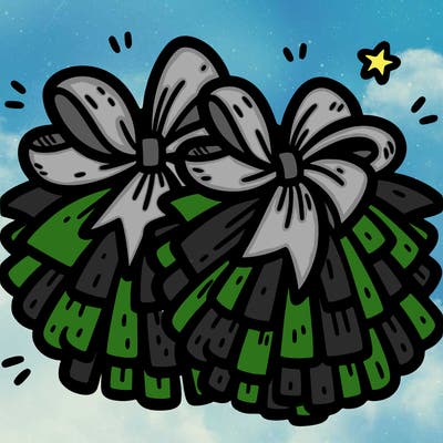 cheer pom poms