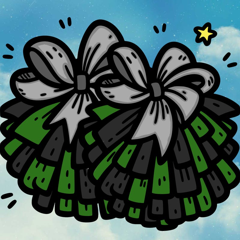 cheer pom poms