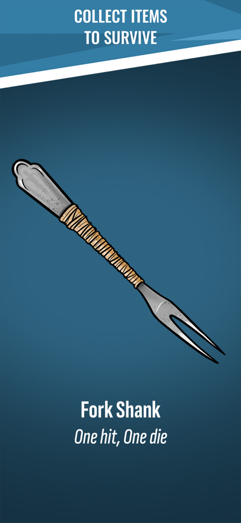Hoosegow: Prison Survival - A handmade fork shank item used for survival in the Hoosegow mobile game