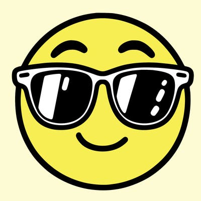 emoji with sunglasses