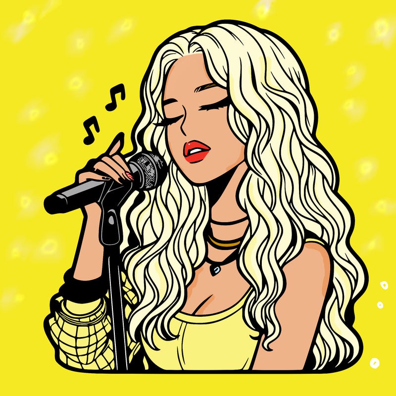 realistic female singer