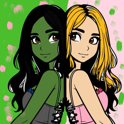 a realistic girl split