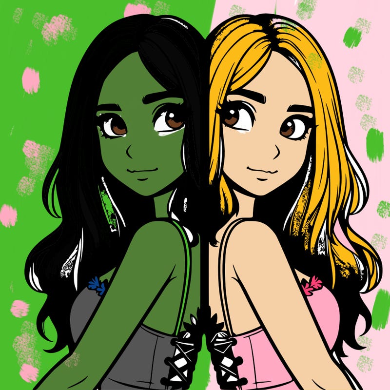 a realistic girl split