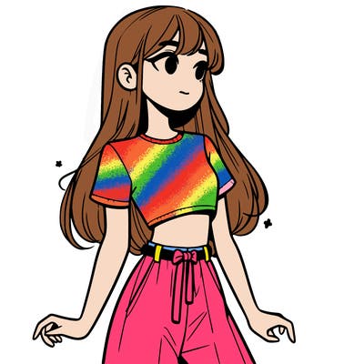 girl in a cute crop top