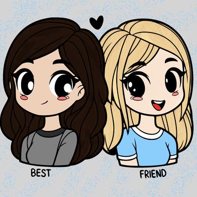 2 girl bff
