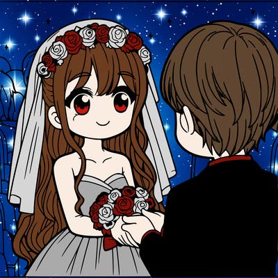 a girl getting marred