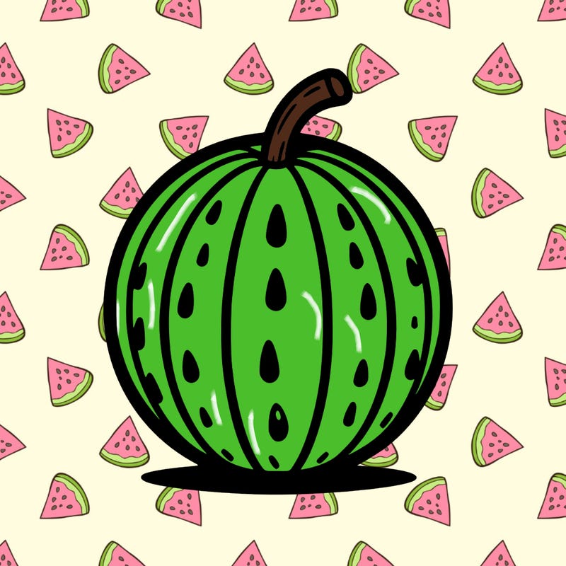 simple watermelon for kid