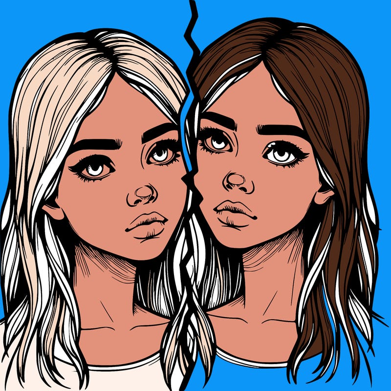 realistic girl split