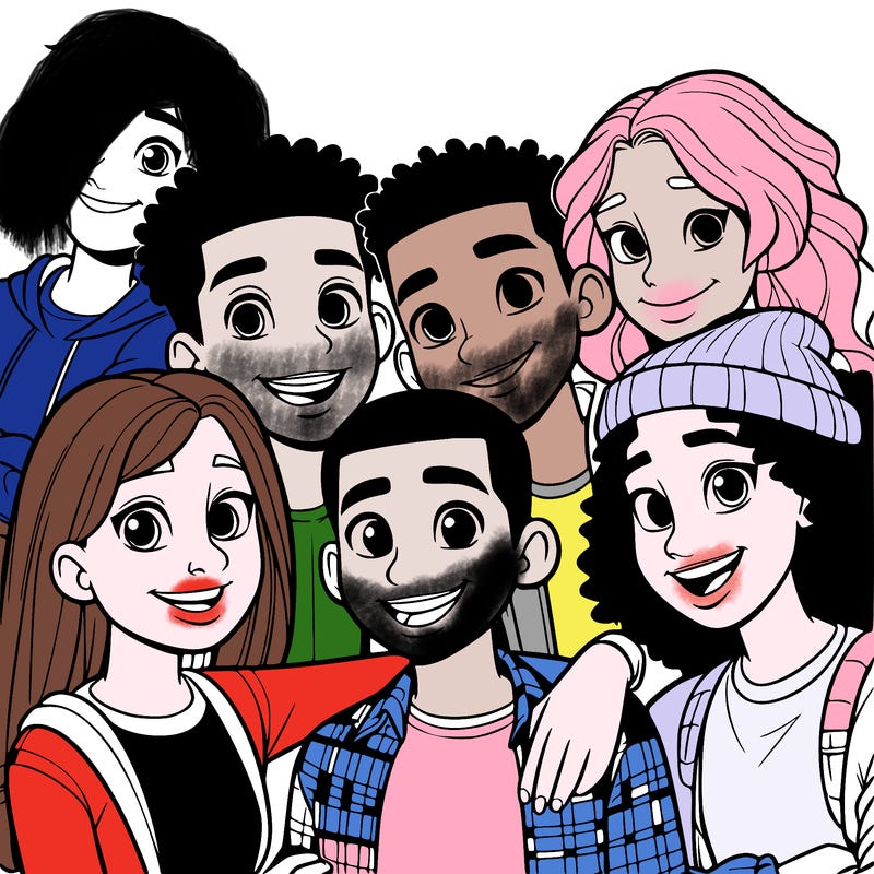 a mixed friend group