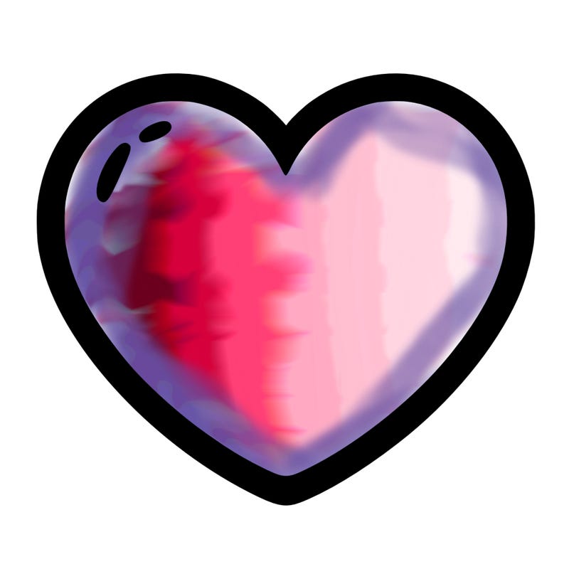 a blank heart