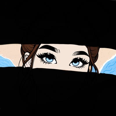 realistic girl with two buns on her hair and lips