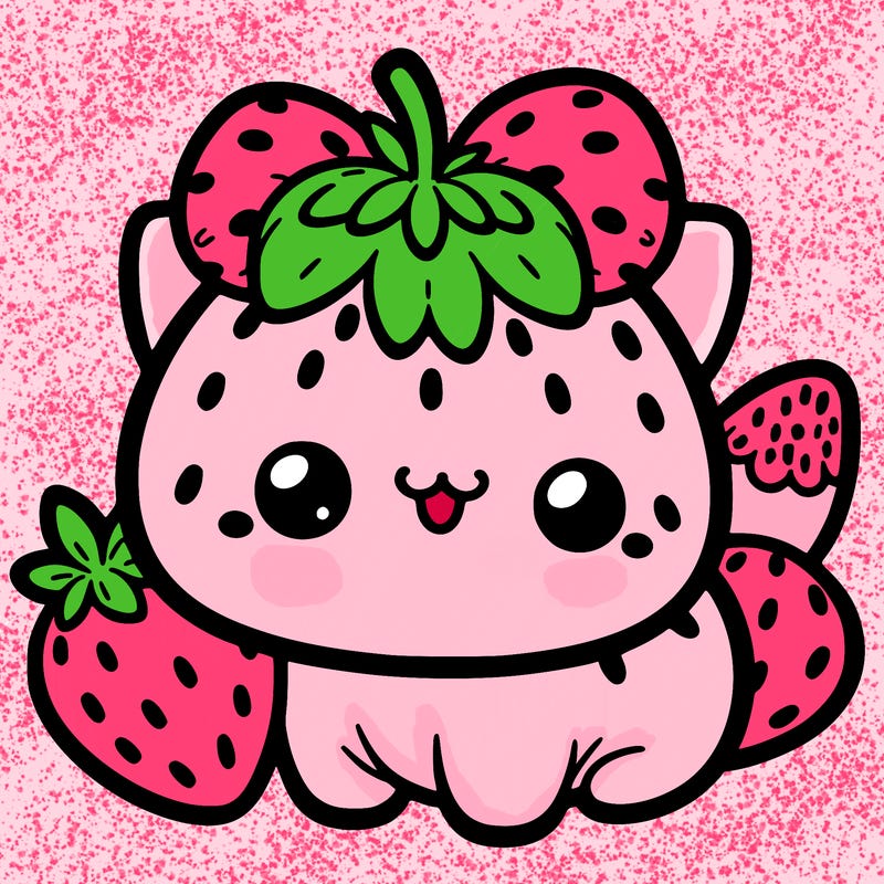 strawberry cat