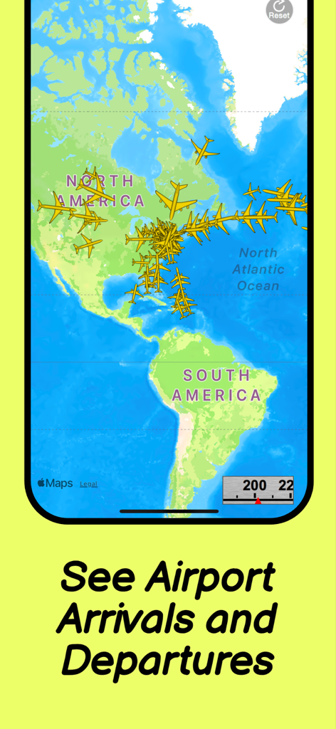 Flight Radar Pro Plane Tracker - Real time flight radar map showing airplane traffic over North and South America