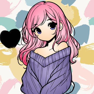 shy pretty girl wearing a sweater that is falling off one shoulder portrait
