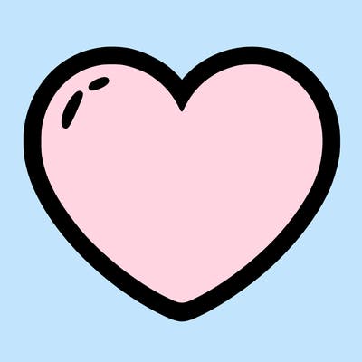 a blank heart