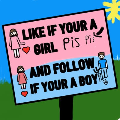 like if your a girl and follow if your a boy