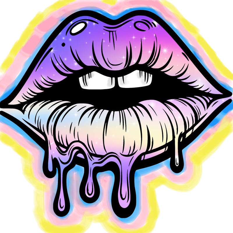 lips that look realistic and drip