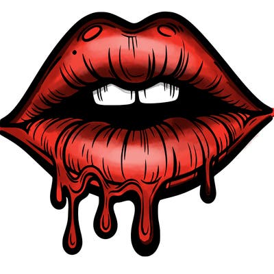 lips that look realistic and drip