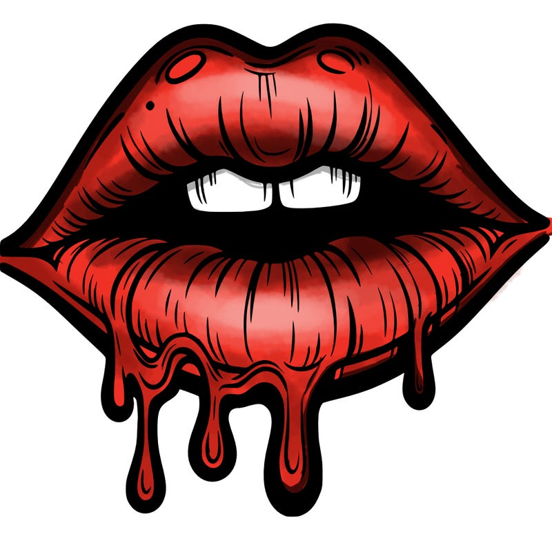 lips that look realistic and drip