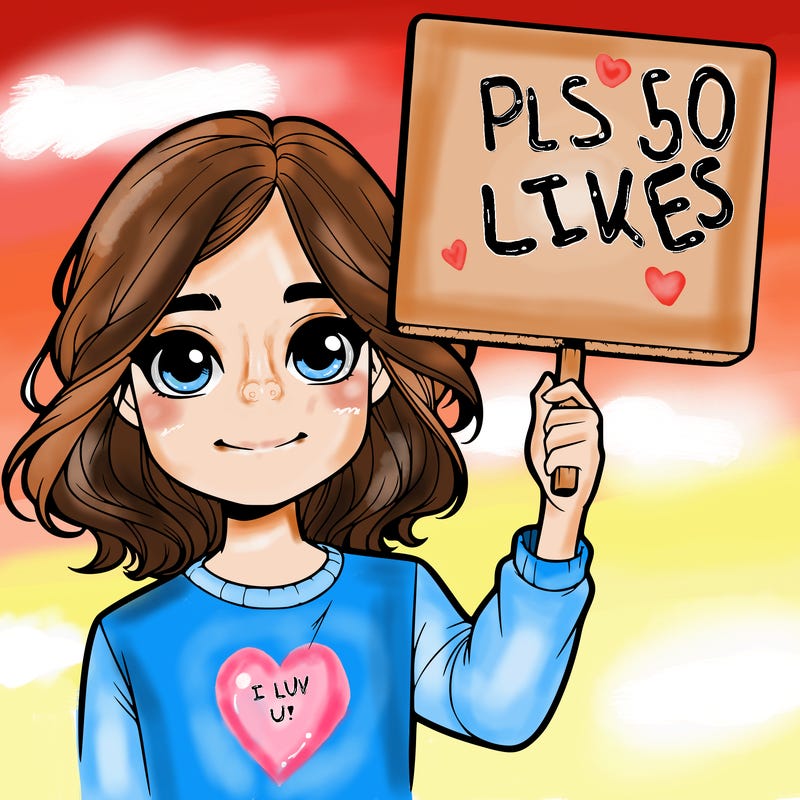 realistic girl holding up a sign