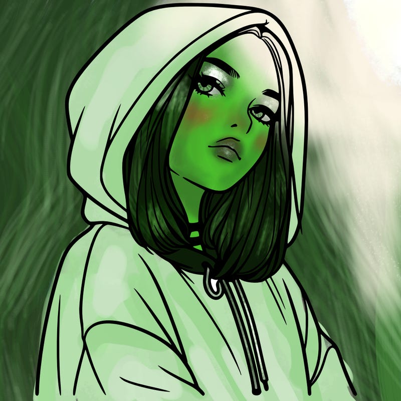 a realistic girl in a hoodie