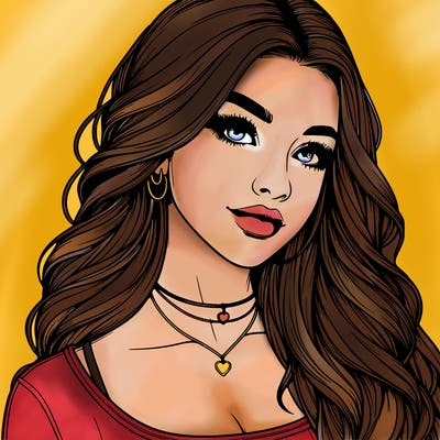 detailed realistic girl