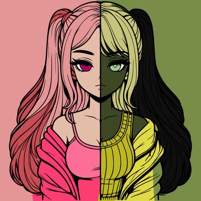 realistic girl split