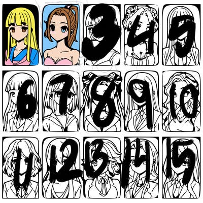 girls that look diffrent anime