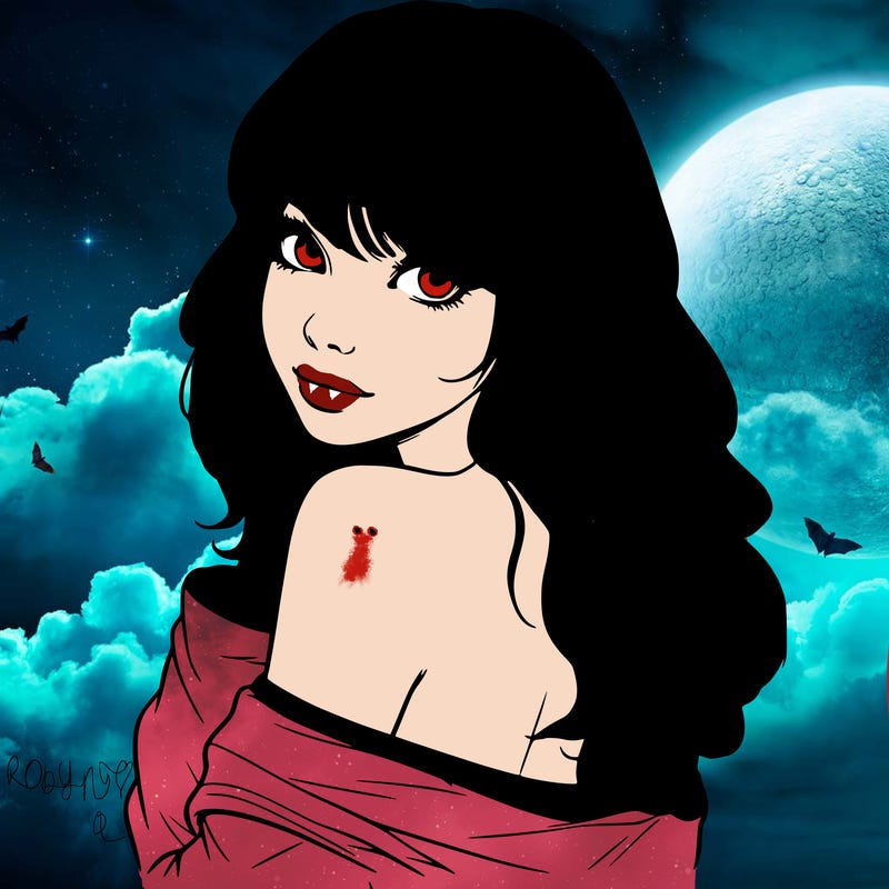 realistic girl with bangs looking over her shoulder