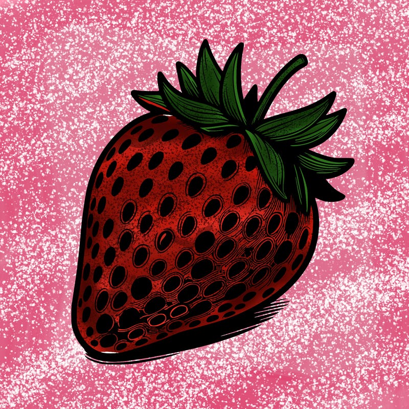 realstic strawberry