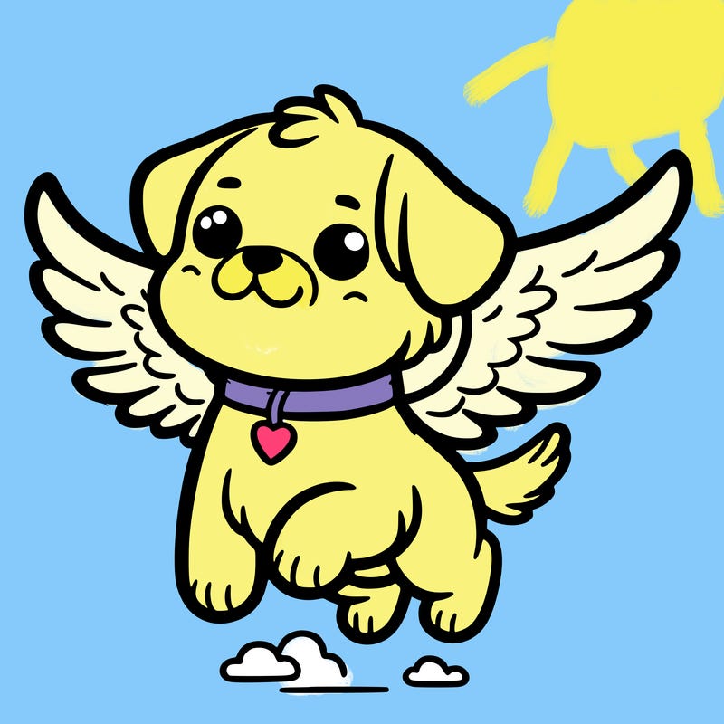dog with wings