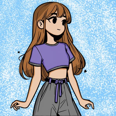 girl in a cute crop top