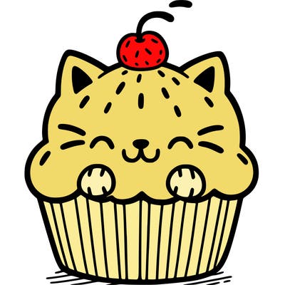 cat cupcake