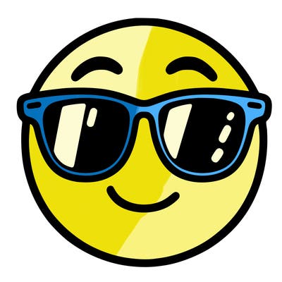 emoji with sunglasses