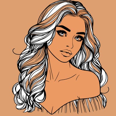 beautiful realistic girl