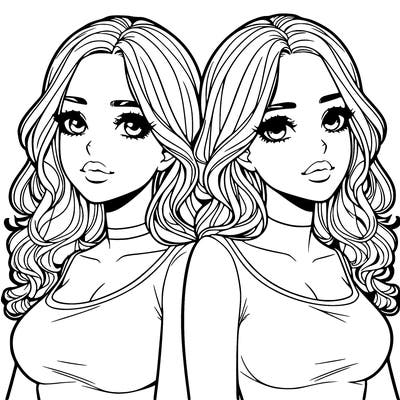 realistic twin sisters