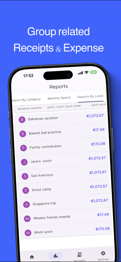 Scan receipts & Track expenses - Finance App | MWM