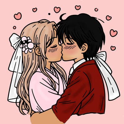 kissing
