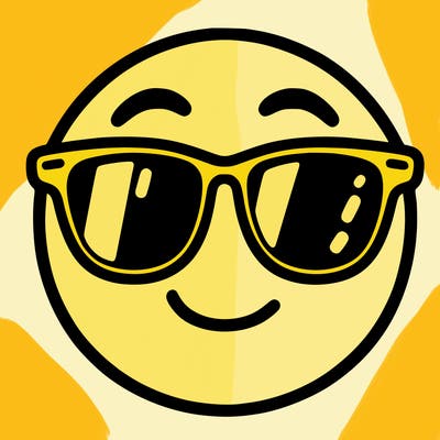 emoji with sunglasses