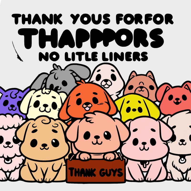 thank you guys for all your support dog