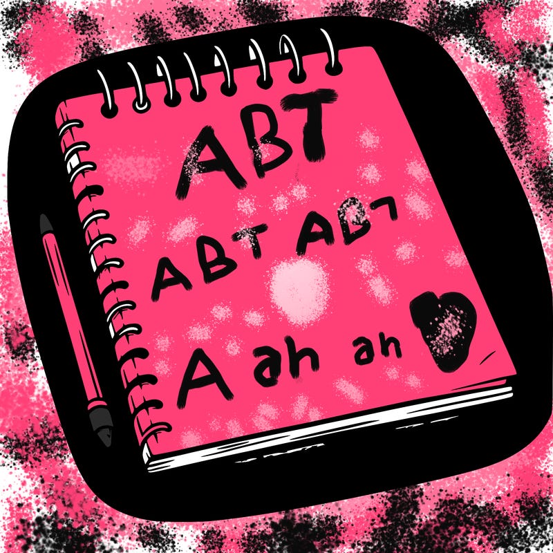 a blank sketch pad