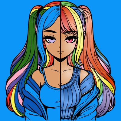 realistic girl split