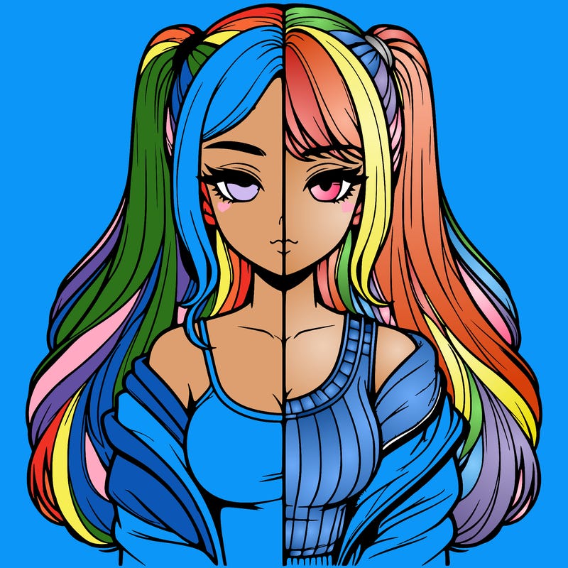 realistic girl split