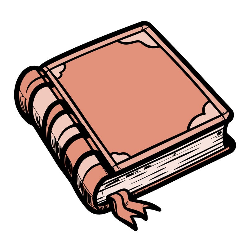 a blank book
