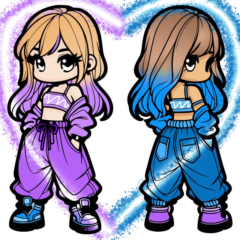 girl in crop top and baggy pants