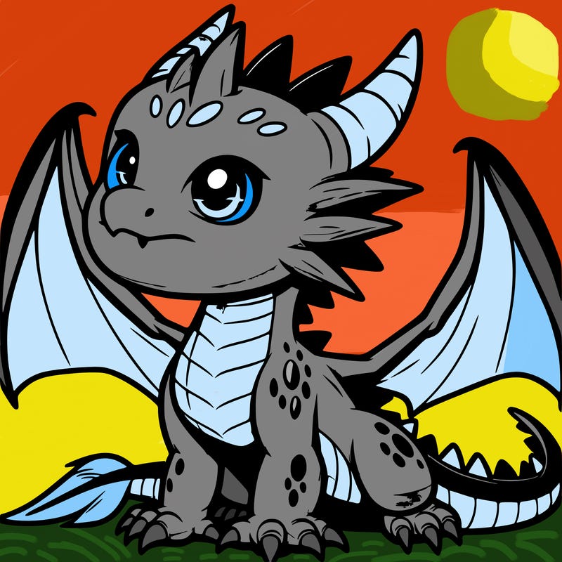 fierce baby night dragon